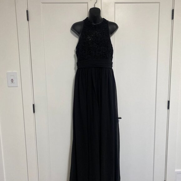 Elegant Black Lace Women's Dress - Picture 7 of 10